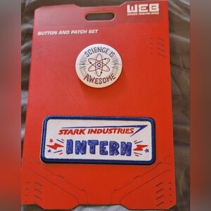Avengers Campus Stark Industries Button & Patch Set